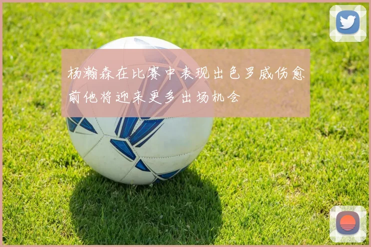 杨瀚森在比赛中表现出色罗威伤愈前他将迎来更多出场机会